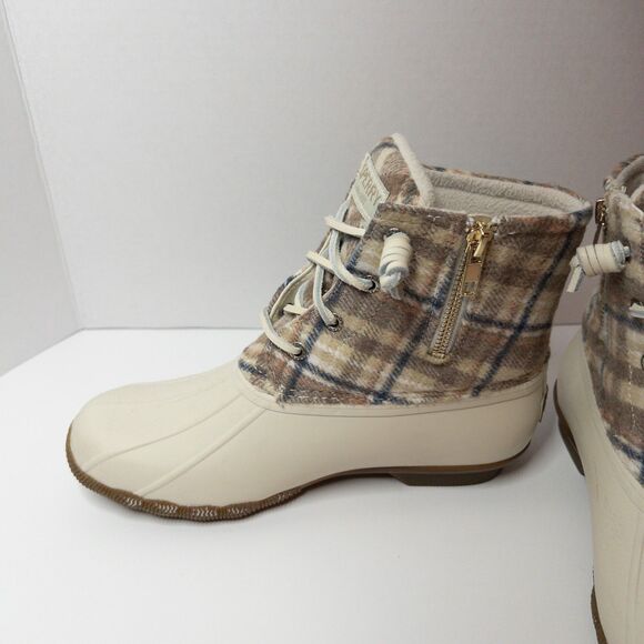 Sperry Duck Boots Women’s Plaid Waterproof Insulated Winter Boots Size 7 - Picture 10 of 16